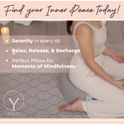 Buckwheat meditation pillow for moments of mindfulness