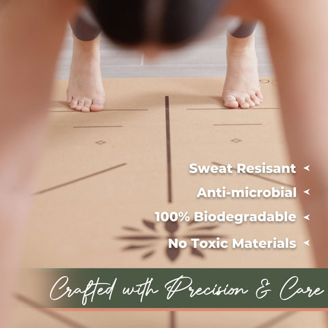 Eco-conscious sweat resistant yoga mat kit