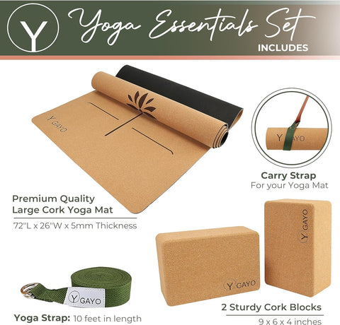 Eco-conscious yoga mat kit