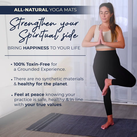 GOTS certified natural cotton yoga mat