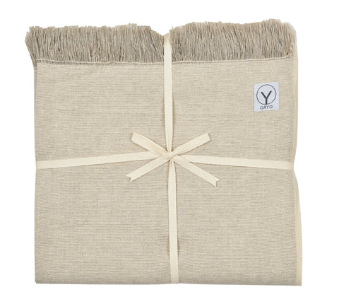 Warm hemp yoga blanket