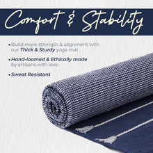 Load image into Gallery viewer, Sweat resistant, durable, thick and sturdy, sustainable yoga mat, hand woven yoga mat,Yoga Gift, yoga gift
