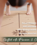 Eco-conscious sweat resistant yoga mat kit