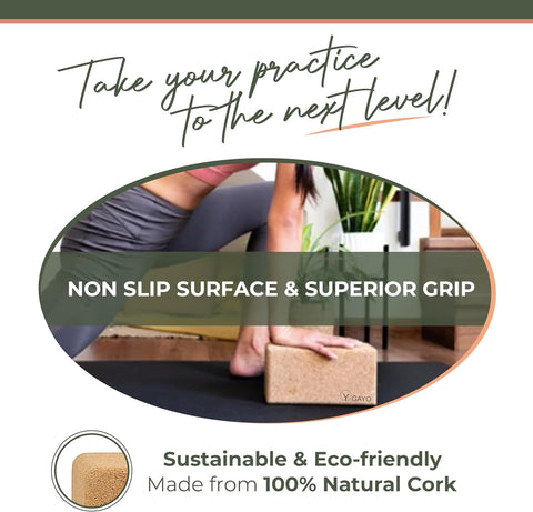Eco friendly cork yoga blocks