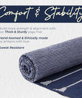 Handwoven natural yoga mat