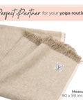 Large cotton hemp throw blanket