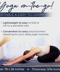 Portable and easy to carry yoga mat