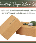 Sturdy yoga blocks set